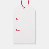 メリークリスマススノーグローブ雪だるま ギフトタグ (裏面)