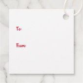 メリークリスマススノーグローブ雪だるま フェイバータグ (裏面)