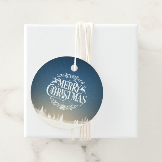 メリークリスマススノーシーン フェイバータグ (インサイチュ)