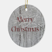 メリークリスマススノーストーム調整項目 セラミックオーナメント (左)
