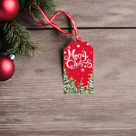 メリークリスマススノーツリーズクリスマスギフトラベル ギフトタグ