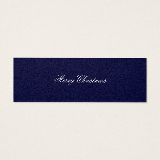 メリークリスマススノーツリーズブックマークカード (裏面)