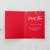 メリークリスマススノーツリーズ折り畳み招待状 招待状 (内部)