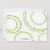 メリークリスマススノーバブルホリデーフォトカード シーズンカード (裏面)