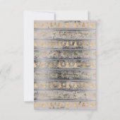 メリークリスマススノーバード金ゴールドウッドフォトコテージ 招待状 (裏面)