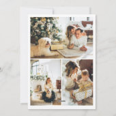 メリークリスマススノーフクロウパーソナライズされたル シーズンカード (裏面)