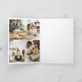 メリークリスマススノーフクロウパーソナライズされたル シーズンカード (内部)