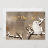 メリークリスマススノーフクロウ シーズンカード (正面)