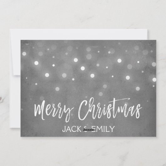 メリークリスマススノーフレークのフォトカード シーズンカード (裏面)