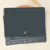 メリークリスマススノーフレークエレガントシルバー1写真 箔シーズンカード