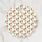 メリークリスマススノーフレークキツネ動物 フェイバータグ (裏面)