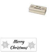 メリークリスマススノーフレークゴムのスタンプ ラバースタンプ (押印)
