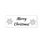 メリークリスマススノーフレークゴムのスタンプ ラバースタンプ (インプリント)