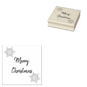 メリークリスマススノーフレークゴムのスタンプ ラバースタンプ (押印)