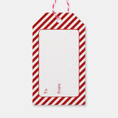 メリークリスマススノーフレークスギフトラベル ギフトタグ (裏面)