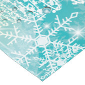 メリークリスマススノーフレークスツリーの花と星 ショートテーブルランナー (コーナー)