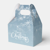 メリークリスマススノーフレークスブルーホリデー フェイバーボックス (裏面サイド)