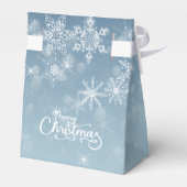 メリークリスマススノーフレークスブルーホリデー フェイバーボックス (裏面サイド)