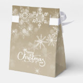 メリークリスマススノーフレークスベージュホリデー フェイバーボックス (裏面サイド)