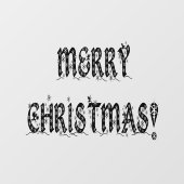 メリークリスマススノーフレークスホームデコールストアビニル ウィンドウサイン (シート)