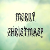 メリークリスマススノーフレークスホームデコールストアビニル ウィンドウサイン (シート3)