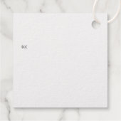 メリークリスマススノーフレークネーム金ゴールドまたはシルバーフォイル フェイバータグ (裏面)