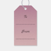 メリークリスマススノーフレークピンク ギフトタグ (裏面)