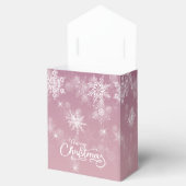 メリークリスマススノーフレークピンク フェイバーボックス (オープン)