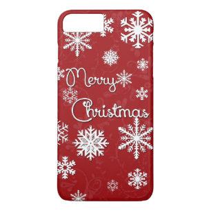 メリークリスマススノーフレークフォンケース iPhone 8 PLUS/7 PLUSケース