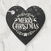 メリークリスマススノーフレークボホシャルボード フェイバータグ (正面)