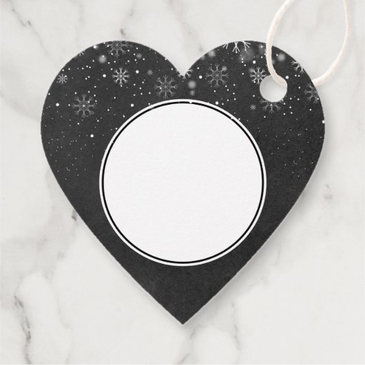 メリークリスマススノーフレークボホシャルボード フェイバータグ (裏面)