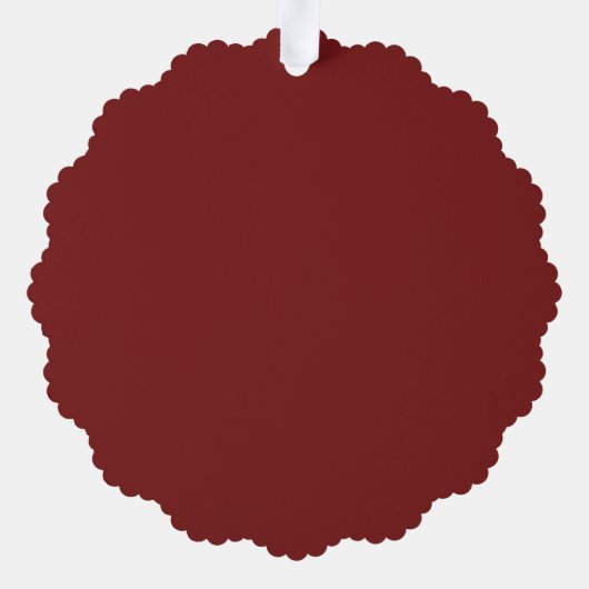 メリークリスマススノーフレークラベル オーナメントカード (裏面)