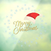 メリークリスマススノーフレークリースドア ウィンドウサイン (シート3)