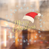 メリークリスマススノーフレークリースドア ウィンドウサイン (シート2)