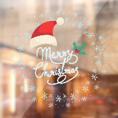 メリークリスマススノーフレークリースドア ウィンドウサイン (シート2)