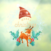 メリークリスマススノーフレークリースラインデアドア ウィンドウサイン (シート3)