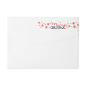 メリークリスマススノーフレーク周回ラベル ラップアラウンドラベル (裏面)