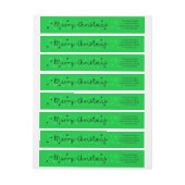 メリークリスマススノーフレーク周回ラベル ラップアラウンドラベル (シート)