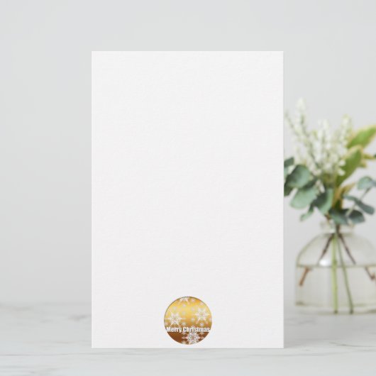 メリークリスマススノーフレーク文房具 便箋 (スタンド正面)