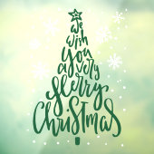 メリークリスマススノーフレーク農家のスクリプトストア ウィンドウサイン (シート3)