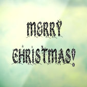 メリークリスマススノーフレーク11x8ホーム&ストアビニル ウィンドウサイン (シート3)