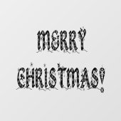 メリークリスマススノーフレーク11x8ホーム&ストアビニル ウィンドウサイン (シート)