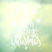 メリークリスマススノーフレーク ウィンドウサイン (シート3)