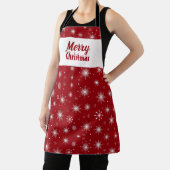 メリークリスマススノーフレーク エプロン (インサイチュ)