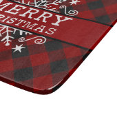 メリークリスマススノーフレーク カッティングボード (角)