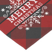 メリークリスマススノーフレーク ショートテーブルランナー (コーナー)