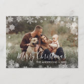 メリークリスマススノーフレーク シーズンカード (正面)