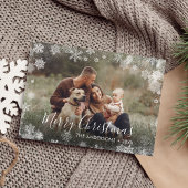 メリークリスマススノーフレーク シーズンカード