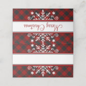 メリークリスマススノーフレーク プレイスカード (外部開封)