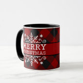 メリークリスマススノーフレーク マグカップ (正面左)